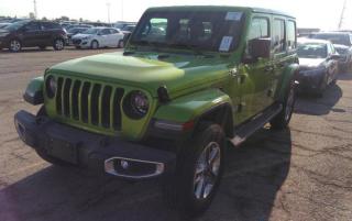 Used 2018 Jeep Wrangler Unlimited Sahara 6-Spd, Nav, Heated Steering + Seats, Bluetooth, Rear Camera, Side Steps, Alloy Wheels & More! for sale in Guelph, ON