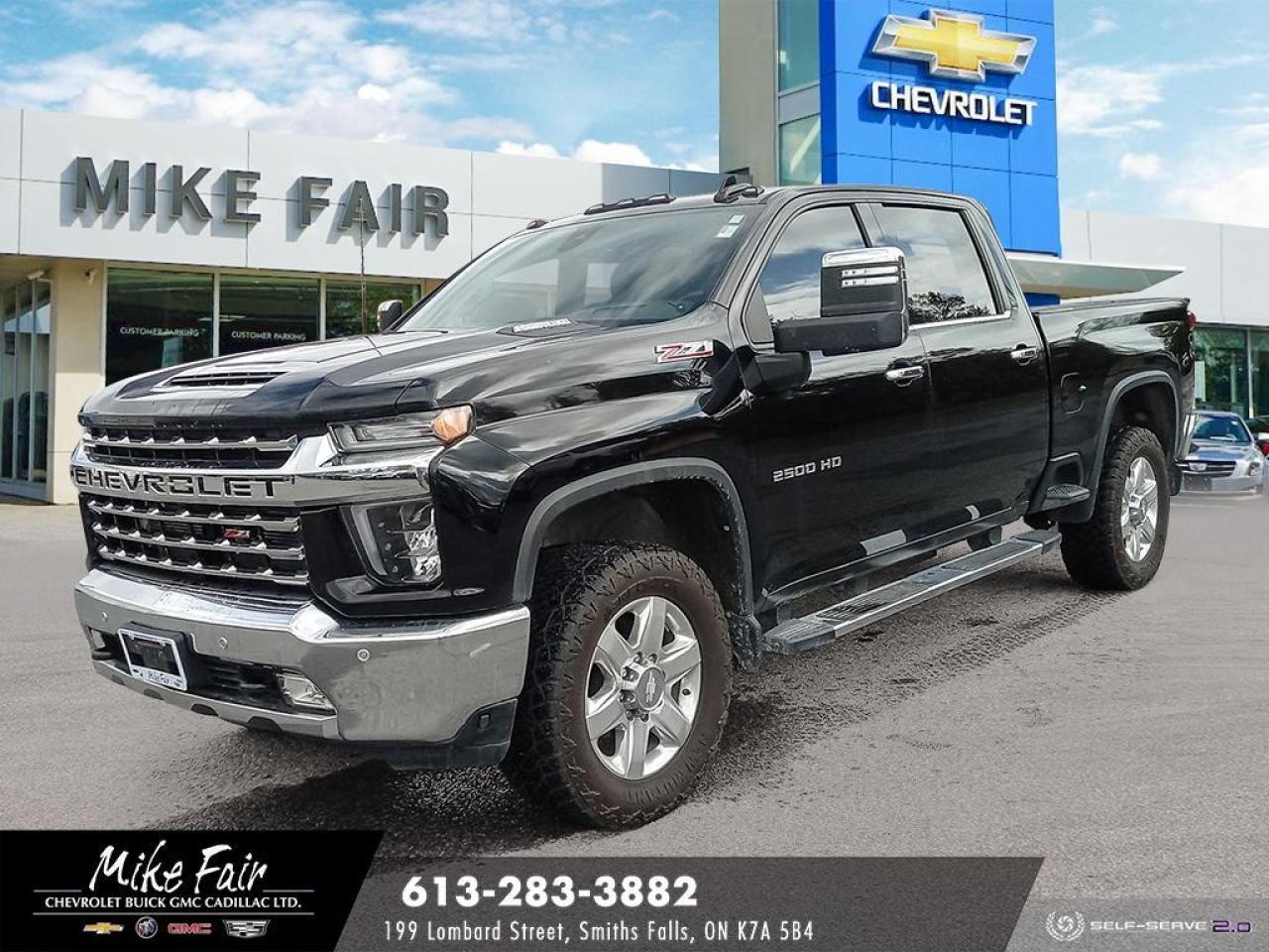 Used 2020 Chevrolet Silverado 2500 HD LTZ power sunroof,keyless open/start,heated/vented front seat,HD surround vision,bed view camera for sale in Smiths Falls, ON