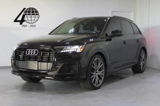 <p>Our one-owner Technik-trim Q7 is a three-row full-size luxury SUV highly equipped with features and a turbocharged V6 engine with Quattro and adjustable air suspension!</p>

<p>Optioned in black over a black interior, on 22” alloy wheels, with options including keyless entry/push-button start with soft-close doors, a 3D/360-degree/multi-view camera system, a panoramic roof, power-folding rear seats, Virtual Cockpit digital dash display, heated/cooled front seats, a heads-up display, a Bang & Olufsen sound system with Android Auto/Apple CarPlay connectivity, driver safety assists, and much more!</p>

<p>World Fine Cars Ltd. has been in business for over 30 years and maintains over 90 pre-owned vehicles in inventory at all times. Every certified retailed vehicle will have a 3 Month 3000 KM POWERTRAIN WARRANTY WITH SEALS AND GASKETS COVERAGE, with our compliments (conditions apply please contact for details). CarFax Reports are always available at no charge. We offer a full service center and we are able to service everything we sell. With a state of the art showroom including a comfortable customer lounge with WiFi access. We invite you to contact us today 1-888-334-2707 www.worldfinecars.com</p>