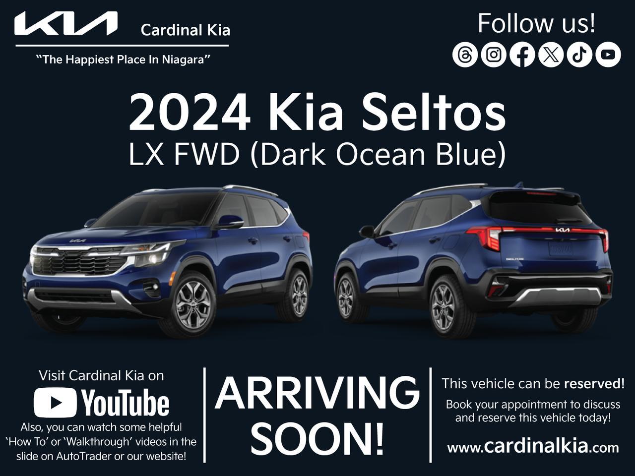 New 2024 Kia Seltos LX FWD for Sale in Niagara Falls, Ontario Carpages.ca