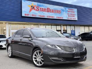 Used 2015 Lincoln MKZ LEATHER PWR SEAT R-CAM MINT WE FINANCE ALL CREDIT! for sale in London, ON