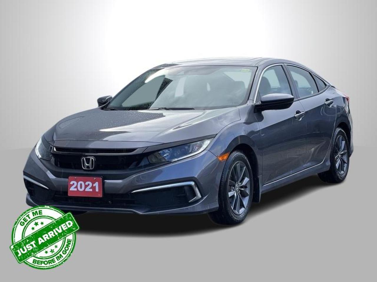 Used 2021 Honda Civic Sedan EX  - Sunroof -  Remote Start for sale in Sudbury, ON
