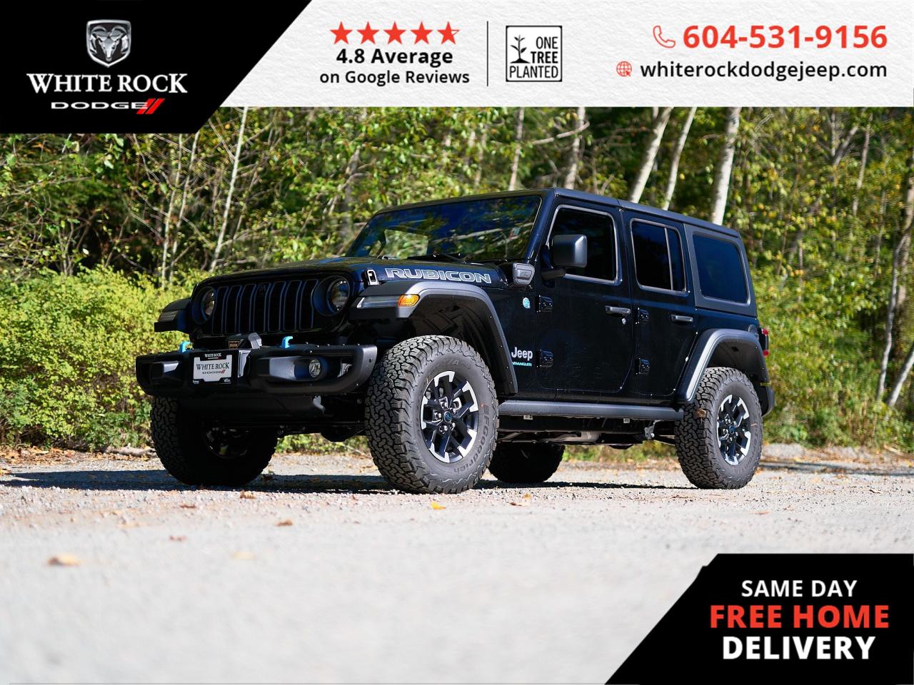 New 2024 Jeep Wrangler 4xe RUBICON for sale in Surrey, BC