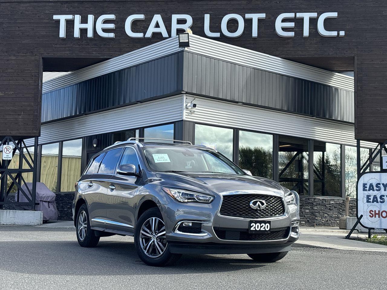 Used 2020 Infiniti QX60 ESSENTIAL SIRIUS XM, BACK UP CAM, NAV, HEATED LEATHER SEATS/STEERING WHEEL, SUNROOF!! for sale in Sudbury, ON