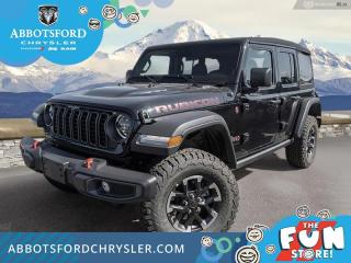 <br> <br>  This Jeep Wrangler is the culmination of tireless innovation and extensive testing to build the ultimate off-road SUV! <br> <br>No matter where your next adventure takes you, this Jeep Wrangler is ready for the challenge. With advanced traction and handling capability, sophisticated safety features and ample ground clearance, the Wrangler is designed to climb up and crawl over the toughest terrain. Inside the cabin of this Wrangler offers supportive seats and comes loaded with the technology you expect while staying loyal to the style and design youve come to know and love.<br> <br> This black clear coat SUV  has a 6 speed manual transmission and is powered by a  285HP 3.6L V6 Cylinder Engine.<br> <br> Our Wranglers trim level is Rubicon. Stepping up to this Wrangler Rubicon rewards you with incredible off-roading capability, thanks to heavy duty suspension, class II towing equipment that includes a hitch and trailer sway control, front active and rear anti-roll bars, upfitter switches, locking front and rear differentials, and skid plates for undercarriage protection. Interior features include an 8-speaker Alpine audio system, voice-activated dual zone climate control, front and rear cupholders, and a 12.3-inch infotainment system with smartphone integration and mobile internet hotspot access. Additional features include cruise control, a leatherette-wrapped steering wheel, proximity keyless entry, and even more. This vehicle has been upgraded with the following features: Heavy Duty Suspension,  Climate Control,  Wi-fi Hotspot,  Tow Equipment,  Fog Lamps,  Cruise Control,  Rear Camera. <br><br> View the original window sticker for this vehicle with this url <b><a href=http://www.chrysler.com/hostd/windowsticker/getWindowStickerPdf.do?vin=1C4PJXFG9RW164978 target=_blank>http://www.chrysler.com/hostd/windowsticker/getWindowStickerPdf.do?vin=1C4PJXFG9RW164978</a></b>.<br> <br/>    5.99% financing for 96 months. <br> Buy this vehicle now for the lowest weekly payment of <b>$302.28</b> with $0 down for 96 months @ 5.99% APR O.A.C. ( taxes included, Plus applicable fees   ).  Incentives expire 2024-04-30.  See dealer for details. <br> <br>Abbotsford Chrysler, Dodge, Jeep, Ram LTD joined the family-owned Trotman Auto Group LTD in 2010. We are a BBB accredited pre-owned auto dealership.<br><br>Come take this vehicle for a test drive today and see for yourself why we are the dealership with the #1 customer satisfaction in the Fraser Valley.<br><br>Serving the Fraser Valley and our friends in Surrey, Langley and surrounding Lower Mainland areas. Abbotsford Chrysler, Dodge, Jeep, Ram LTD carry premium used cars, competitively priced for todays market. If you don not find what you are looking for in our inventory, just ask, and we will do our best to fulfill your needs. Drive down to the Abbotsford Auto Mall or view our inventory at https://www.abbotsfordchrysler.com/used/.<br><br>*All Sales are subject to Taxes and Fees. The second key, floor mats, and owners manual may not be available on all pre-owned vehicles.Documentation Fee $699.00, Fuel Surcharge: $179.00 (electric vehicles excluded), Finance Placement Fee: $500.00 (if applicable)<br> Come by and check out our fleet of 80+ used cars and trucks and 130+ new cars and trucks for sale in Abbotsford.  o~o
