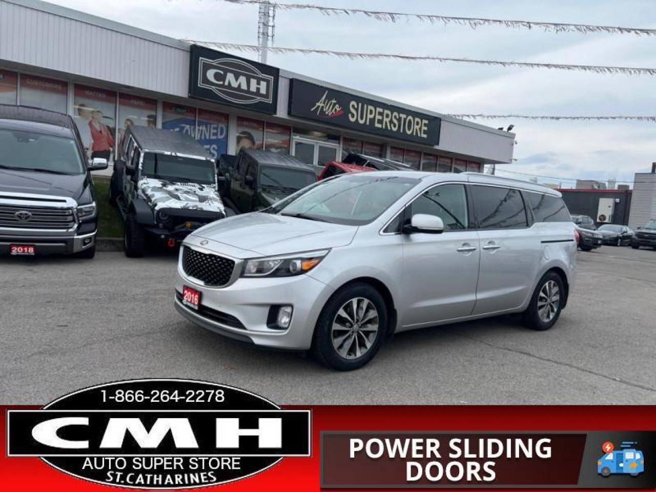 Used 2016 Kia Sedona SX  CAM HTD-SW LEATHER PWR-SLIDERS for sale in St. Catharines, ON