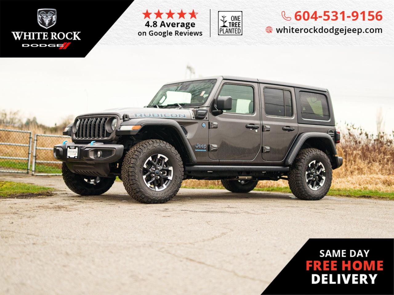 New 2024 Jeep Wrangler 4xe RUBICON for sale in Surrey, BC