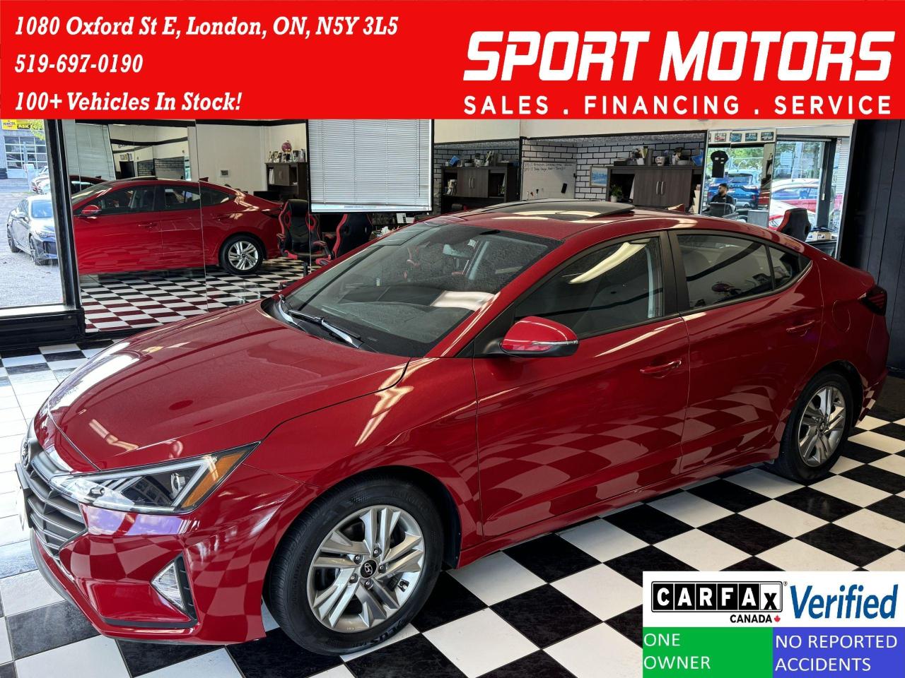 Used 2020 Hyundai Elantra Preferred W/Sun & Safety+Lane Keep+CLEAN CARFAX for sale in London, ON