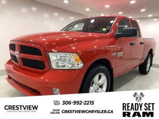 1500 TRADESMAN QUAD CAB 4X4 (1 Check out this vehicles pictures, features, options and specs, and let us know if you have any questions. Helping find the perfect vehicle FOR YOU is our only priority.P.S...Sometimes texting is easier. Text (or call) 306-994-7040 for fast answers at your fingertips!This Ram 1500 Classic boasts a Regular Unleaded V-8 5.7 L/345 engine powering this Automatic transmission. WHEELS: 20 X 8 ALUMINUM, WHEEL & SOUND GROUP, TRANSMISSION: 8-SPEED TORQUEFLITE AUTOMATIC.*This Ram 1500 Classic Comes Equipped with These Options *SUB ZERO PACKAGE, QUICK ORDER PACKAGE 26J EXPRESS , TIRES: P275/60R20 BSW ALL-SEASON, SIRIUSXM SATELLITE RADIO, SIRIUSXM GUARDIAN-INCLUDED TRIAL, REMOTE KEYLESS ENTRY, RADIO: UCONNECT 5 W/8.4 DISPLAY, PARK-SENSE REAR PARK ASSIST SYSTEM, GVWR: 3,129 KGS (6,900 LBS), FLAME RED.* Visit Us Today *Youve earned this- stop by Crestview Chrysler (Capital) located at 601 Albert St, Regina, SK S4R2P4 to make this car yours today!