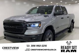 1500 BIG HORN CREW CAB 4X4 ( 1 Check out this vehicles pictures, features, options and specs, and let us know if you have any questions. Helping find the perfect vehicle FOR YOU is our only priority.P.S...Sometimes texting is easier. Text (or call) 306-994-7040 for fast answers at your fingertips!This Ram 1500 boasts a Regular Unleaded V-8 5.7 L/345 engine powering this Automatic transmission. TRANSMISSION: 8-SPEED AUTOMATIC, REAR WHEELHOUSE LINERS, RADIO: UCONNECT 5W NAV W/12.0 DISPLAY.*This Ram 1500 Comes Equipped with These Options *QUICK ORDER PACKAGE 27Z BIG HORN , MOPAR FRONT & REAR ALL-WEATHER FLOOR MATS, MONOTONE PAINT, GVWR: 3,220 KGS (7,100 LBS), ENGINE: 5.7L HEMI VVT V8 W/MDS & ETORQUE, BILLET SILVER METALLIC, BIG HORN LEVEL B EQUIPMENT GROUP, BED UTILITY GROUP, 9 ALPINE SPEAKERS W/SUBWOOFER, 3.21 REAR AXLE RATIO.* Stop By Today *Stop by Crestview Chrysler (Capital) located at 601 Albert St, Regina, SK S4R2P4 for a quick visit and a great vehicle!
