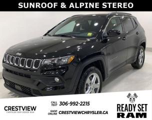 COMPASS NORTH 4X4 Check out this vehicles pictures, features, options and specs, and let us know if you have any questions. Helping find the perfect vehicle FOR YOU is our only priority.P.S...Sometimes texting is easier. Text (or call) 306-994-7040 for fast answers at your fingertips!This Jeep Compass boasts a Intercooled Turbo Regular Unleaded I-4 2.0 L/122 engine powering this Automatic transmission. TRANSMISSION: 8-SPEED AUTOMATIC, SUN & SOUND GROUP, RADIO: UCONNECT 5 NAV W/10.1 DISPLAY.*This Jeep Compass Comes Equipped with These Options *QUICK ORDER PACKAGE 29J NORTH , ENGINE: 2.0L DOHC I-4 DI TURBO, DIAMOND BLACK CRYSTAL PEARL, CONVENIENCE GROUP, BLACK, PREMIUM CLOTH/VINYL BUCKET SEATS, Wheels: 17 Aluminum, Vinyl Door Trim Insert, Transmission w/Driver Selectable Mode and Autostick Sequential Shift Control, Trailer Sway Control, Tires: 225/60R17 BSW AS.* Stop By Today *Stop by Crestview Chrysler (Capital) located at 601 Albert St, Regina, SK S4R2P4 for a quick visit and a great vehicle!