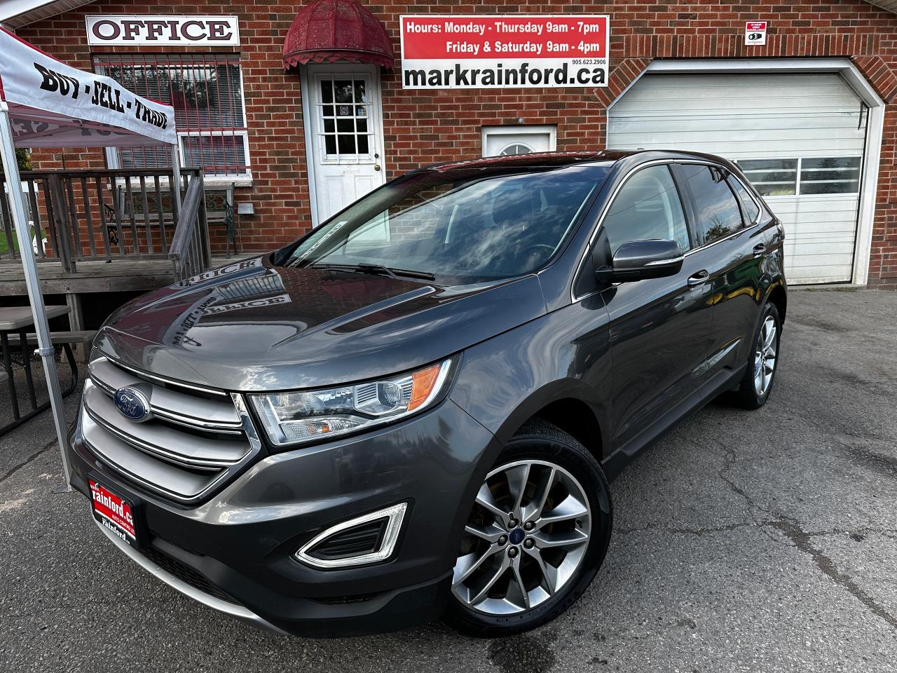 2017 Ford Edge Titanium AWD HTD/CLD LTHR NAV Sunroof CarPlay XM