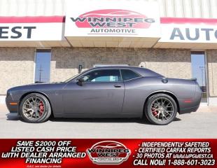 Used 2016 Dodge Challenger SRT HELLCAT, LOADED, STUNNING COLORS, LOW K/AS NEW for sale in Headingley, MB