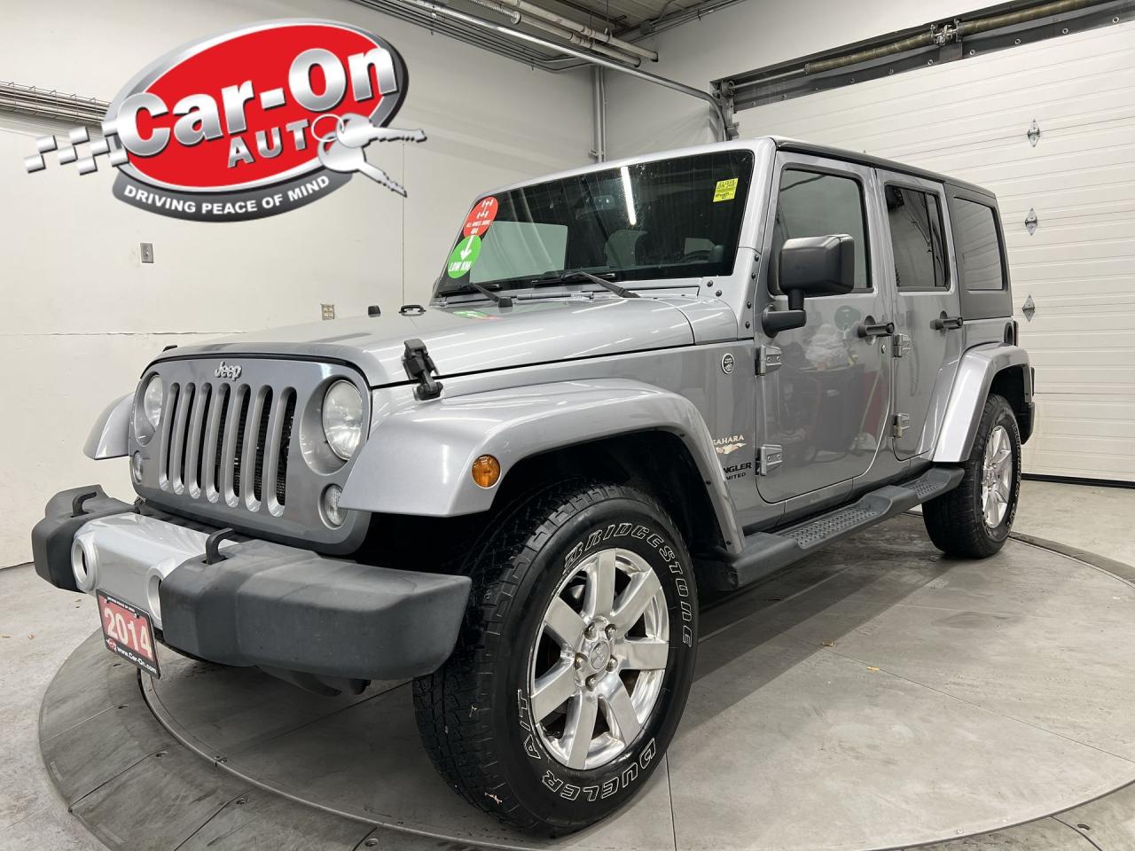 Used 2014 Jeep Wrangler Unlimited SAHARA 4DR | DUAL TOP | LOW KMS! | NAV | RMT START for sale in Ottawa, ON