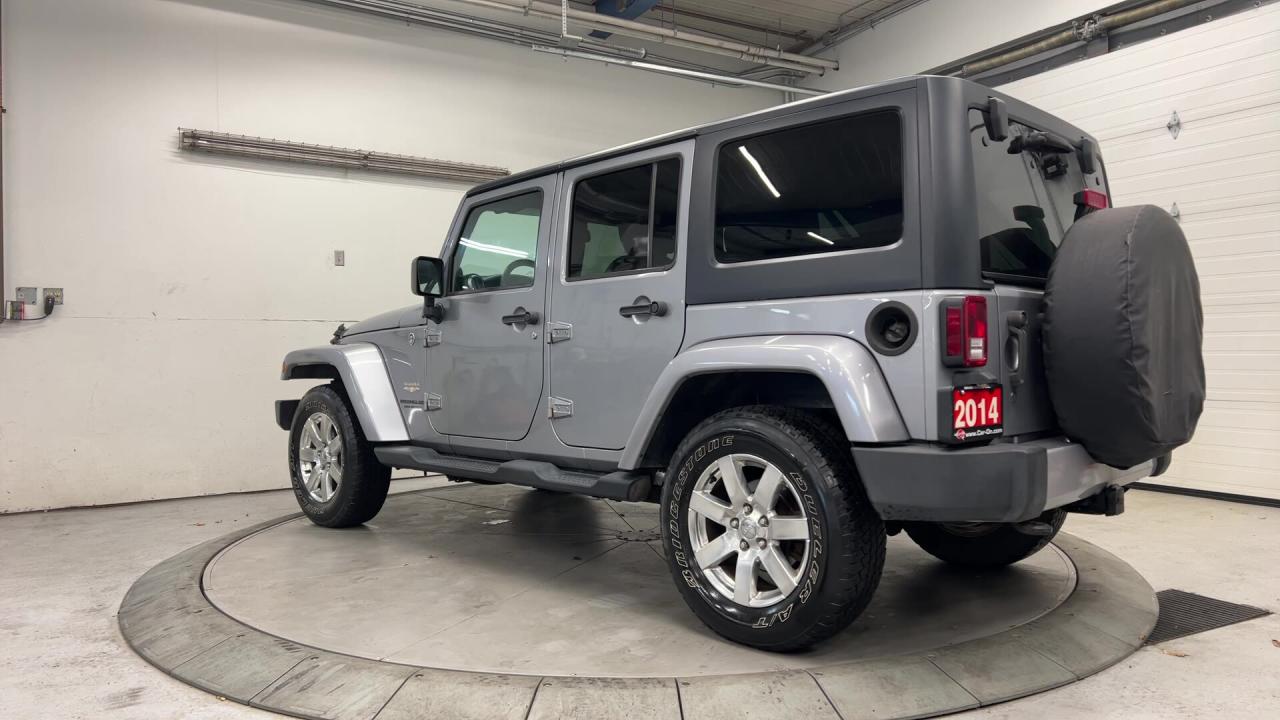 2014 Jeep Wrangler Unlimited SAHARA 4DR | DUAL TOP | LOW KMS! | NAV | RMT START Photo