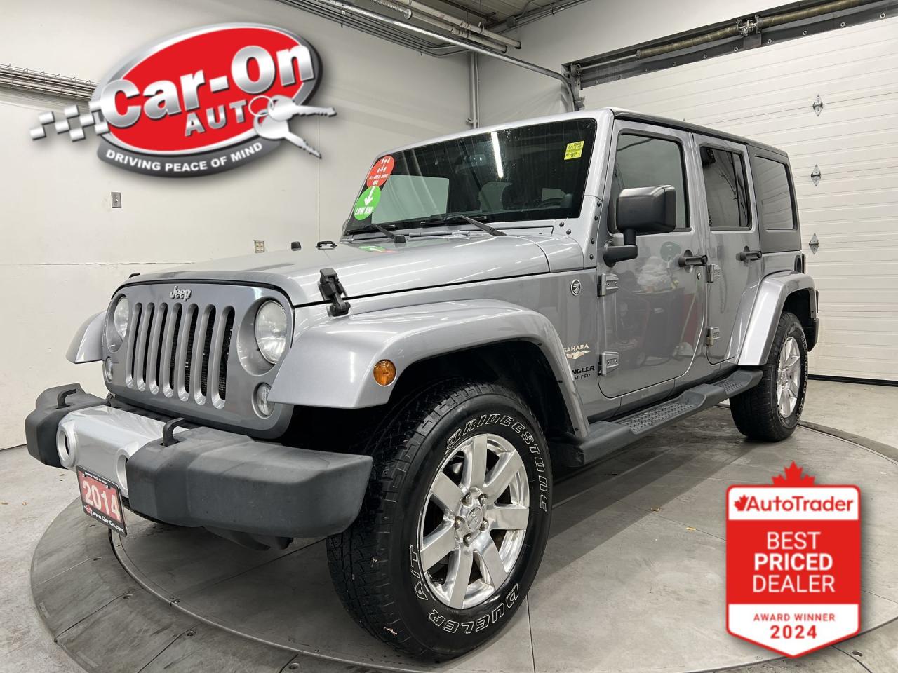 2014 Jeep Wrangler Unlimited SAHARA 4DR | DUAL TOP | LOW KMS! | NAV | RMT START Photo0