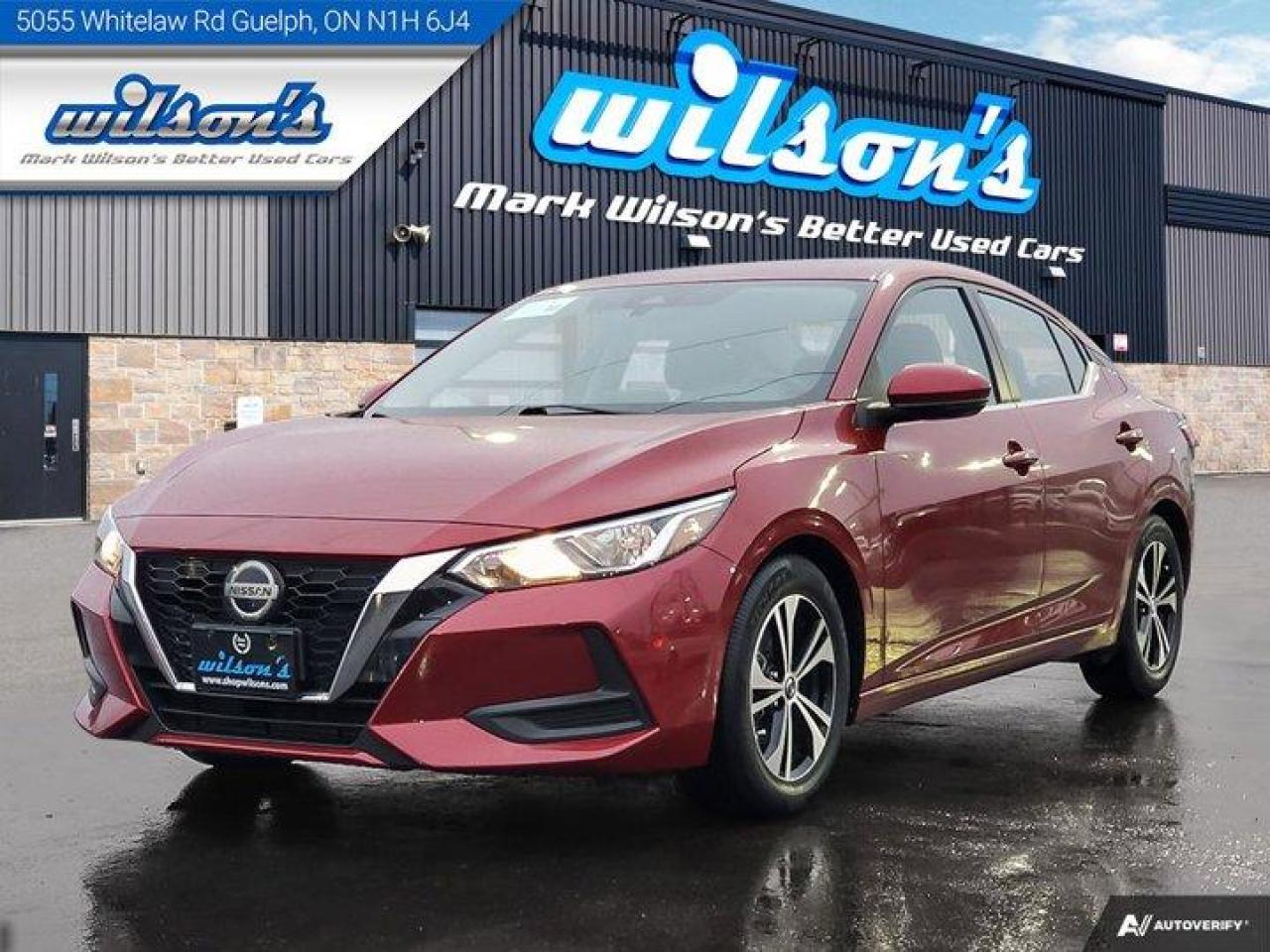 Used 2021 Nissan Sentra SV, Sunroof, Adaptive Cruise, Heated Seats, Blind Spot Alert, CarPlay + Android, Bluetooth & More! for sale in Guelph, ON