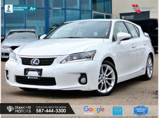 1.8L 4 CYLINDER HYBRID ENGINE, NO ACCIDENTS, LEATHER, NAVIGATION, BACKUP CAMERA, HEATED SEATS, PUSH START, KEYLESS ENTRY, BRAND NEW WINTER TIRES, BRAND NEW BRAKE PAD AND ROTORS ALL AROUND, AND MUCH MORE! <br/> <br/>  <br/> Just Arrived 2012 Lexus CT 200h Hybrid White has 90,841 KM on it. 1.8L 4 Cylinder Engine engine, Front-Wheel Drive, Automatic transmission, 5 Seater passengers, on special price for $20,900.00. <br/> <br/>  <br/> Book your appointment today for Test Drive. We offer contactless Test drives & Virtual Walkarounds. Stock Number: 23191 <br/> <br/>  <br/> Diamond Motors has built a reputation for serving you, our customers. Being honest and selling quality pre-owned vehicles at competitive & affordable prices. Whenever you deal with us, you know you get to deal and speak directly with the owners. This means unique personalized customer service to meet all your needs. No high-pressure sales tactics, only upfront advice. <br/> <br/>  <br/> Why choose us? <br/>  <br/> Certified Pre-Owned Vehicles <br/> Family Owned & Operated <br/> Finance Available <br/> Extended Warranty <br/> Vehicles Priced to Sell <br/> No Pressure Environment <br/> Inspection & Carfax Report <br/> Professionally Detailed Vehicles <br/> Full Disclosure Guaranteed <br/> AMVIC Licensed <br/> BBB Accredited Business <br/> CarGurus Top-rated Dealer 2022 <br/> <br/>  <br/> Phone to schedule an appointment @ 587-444-3300 or simply browse our inventory online www.diamondmotors.ca or come and see us at our location at <br/> 3403 93 street NW, Edmonton, T6E 6A4 <br/> <br/>  <br/> To view the rest of our inventory: <br/> www.diamondmotors.ca/inventory <br/> <br/>  <br/> All vehicle features must be confirmed by the buyer before purchase to confirm accuracy. All vehicles have an inspection work order and accompanying Mechanical fitness assessment. All vehicles will also have a Carproof report to confirm vehicle history, accident history, salvage or stolen status, and jurisdiction report. <br/>