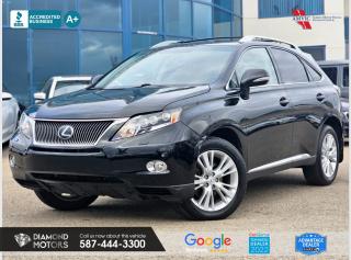 HYBRID, ADAPTIVE CRUISE CONTROL, DVD, LEATHER, NAVIGATION, HEATED AND VENTILATED SEATS, MARK & LEVINSON AUDIO, KEYLESS ENTRY, SUNROOF AND MUCH MORE! <br/> <br/>  <br/> Just Arrived 2010 Lexus RX 450h HYBRID Black has 234,161 KM on it. 3.5L 6 Cylinder Engine engine, All Wheel Drive, Automatic transmission, 5 Seater passengers, on special price for $15,500.00. <br/> <br/>  <br/> Book your appointment today for Test Drive. We offer contactless Test drives & Virtual Walkarounds. Stock Number: 23225 <br/> <br/>  <br/> Diamond Motors has built a reputation for serving you, our customers. Being honest and selling quality pre-owned vehicles at competitive & affordable prices. Whenever you deal with us, you know you get to deal and speak directly with the owners. This means unique personalized customer service to meet all your needs. No high-pressure sales tactics, only upfront advice. <br/> <br/>  <br/> Why choose us? <br/>  <br/> Certified Pre-Owned Vehicles <br/> Family Owned & Operated <br/> Finance Available <br/> Extended Warranty <br/> Vehicles Priced to Sell <br/> No Pressure Environment <br/> Inspection & Carfax Report <br/> Professionally Detailed Vehicles <br/> Full Disclosure Guaranteed <br/> AMVIC Licensed <br/> BBB Accredited Business <br/> CarGurus Top-rated Dealer 2022 <br/> <br/>  <br/> Phone to schedule an appointment @ 587-444-3300 or simply browse our inventory online www.diamondmotors.ca or come and see us at our location at <br/> 3403 93 street NW, Edmonton, T6E 6A4 <br/> <br/>  <br/> To view the rest of our inventory: <br/> www.diamondmotors.ca/inventory <br/> <br/>  <br/> All vehicle features must be confirmed by the buyer before purchase to confirm accuracy. All vehicles have an inspection work order and accompanying Mechanical fitness assessment. All vehicles will also have a Carproof report to confirm vehicle history, accident history, salvage or stolen status, and jurisdiction report. <br/>