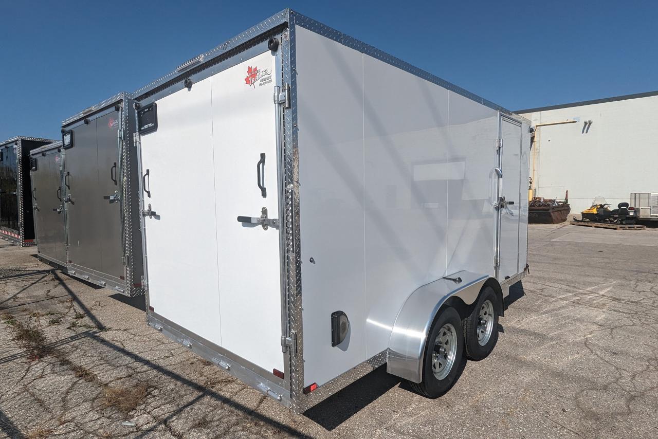 2024 Canadian Trailer Company 7x14 V Nose Cargo Trailer Aluminum Tandem Axle