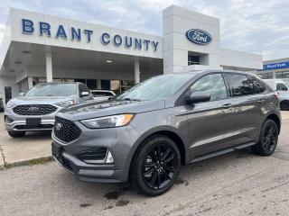 <p>Demonstrator Vehicle  Cash Price only Please ask about financing </p><p> </p><p>KEY FEATURES: 2024 Ford Edge, ST-Line, AWD, 2.0L EcoBoost, Grey, leather, Cold weather package,  Co-pilot 360 assist+, evasive steering, 20” Aluminum  wheels,  heated front seats, BLIS, Trailer tow, rear backup camera, rear sensors, remote stop, pre-collision assist, intelligent Access, Lane keeps system, fordpass, sync 3 connect and more.</p><p><br />Please Call 519-756-6191, Email sales@brantcountyford.ca for more information and availability on this vehicle.  Brant County Ford is a family owned dealership and has been a proud member of the Brantford community for over 40 years!</p><p> </p><p><br />** PURCHASE PRICE ONLY (Includes) Fords Delivery Allowance</p><p><br />** See dealer for details.</p><p>*Please note all prices are plus HST and Licencing. </p><p>* Prices in Ontario, Alberta and British Columbia include OMVIC/AMVIC fee (where applicable), accessories, other dealer installed options, administration and other retailer charges. </p><p>*The sale price assumes all applicable rebates and incentives (Delivery Allowance/Non-Stackable Cash/3-Payment rebate/SUV Bonus/Winter Bonus, Safety etc</p><p>All prices are in Canadian dollars (unless otherwise indicated). Retailers are free to set individual prices.</p>