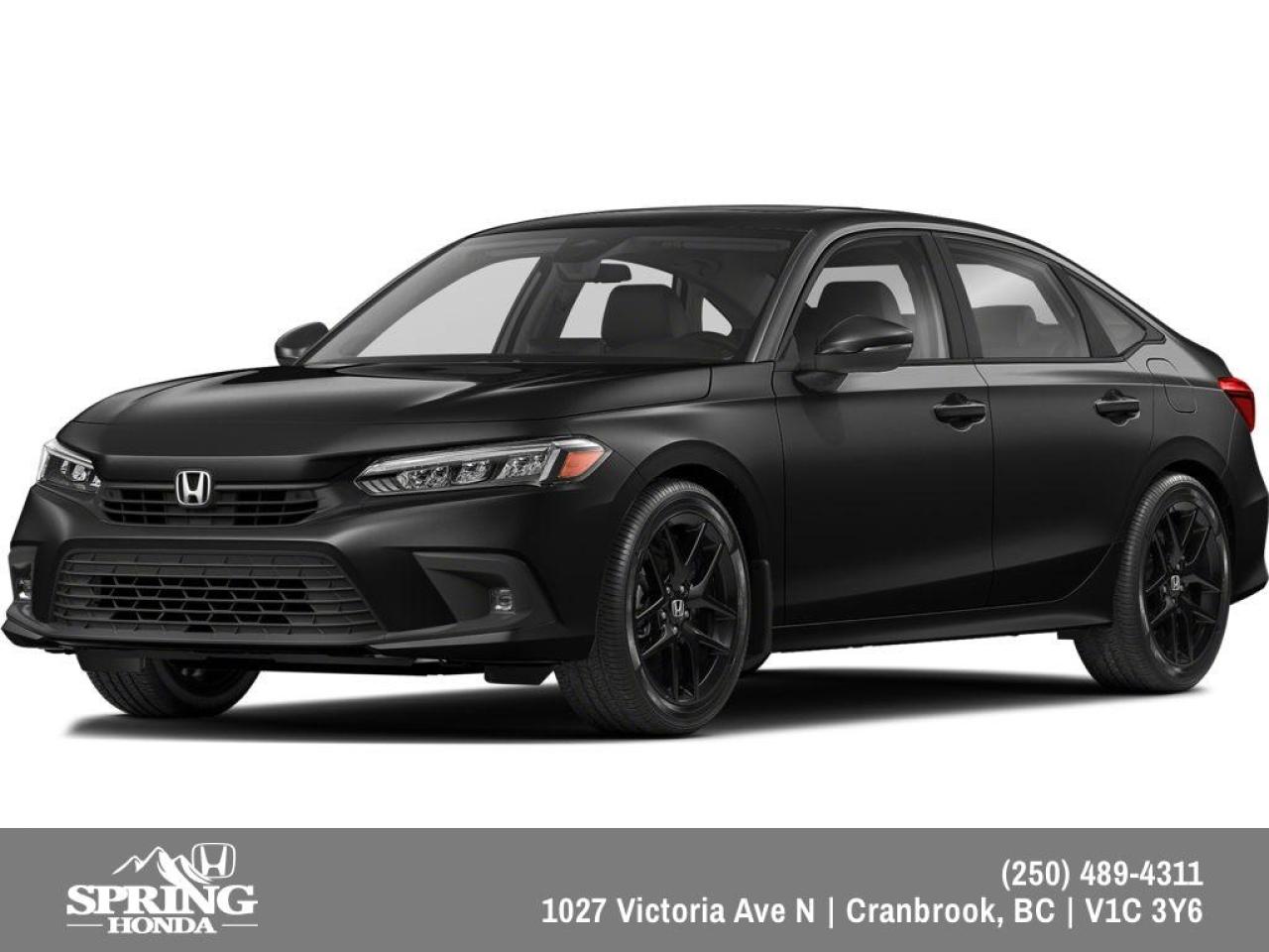 New 2024 Honda Civic Sport PRICE INCLUDES: FREIGHT & PDI, XPEL - PAINT PROTECTION FILM, ALL SEASON MATS, BLOCK HEATER, SPLASH GUARDS, PREMIUM PAINT for sale in Cranbrook, BC