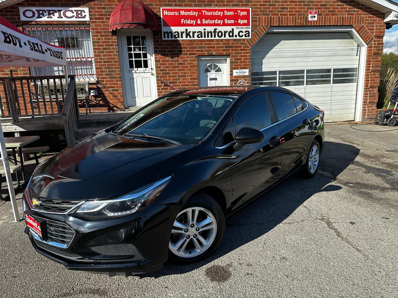 Used 2017 Chevrolet Cruze LT HTD CLTH CarPlay AAuto BTA Backup Cam FM/XM Rem for sale in Bowmanville, ON