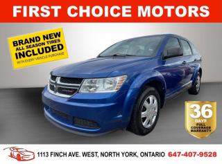 Welcome to First Choice Motors, the largest car dealership in Toronto of pre-owned cars, SUVs, and vans priced between $5000-$15,000. With an impressive inventory of over 300 vehicles in stock, we are dedicated to providing our customers with a vast selection of affordable and reliable options. <br><br>Were thrilled to offer a used 2015 Dodge Journey SE, blue color with 192,000km (STK#6661) This vehicle was $9490 NOW ON SALE FOR $7990. It is equipped with the following features:<br>- Automatic Transmission<br>- Power windows<br>- Power locks<br>- Power mirrors<br>- Air Conditioning<br><br>At First Choice Motors, we believe in providing quality vehicles that our customers can depend on. All our vehicles come with a 36-day FULL COVERAGE warranty. We also offer additional warranty options up to 5 years for our customers who want extra peace of mind.<br><br>Furthermore, all our vehicles are sold fully certified with brand new brakes rotors and pads, a fresh oil change, and brand new set of all-season tires installed & balanced. You can be confident that this car is in excellent condition and ready to hit the road.<br><br>At First Choice Motors, we believe that everyone deserves a chance to own a reliable and affordable vehicle. Thats why we offer financing options with low interest rates starting at 7.9% O.A.C. Were proud to approve all customers, including those with bad credit, no credit, students, and even 9 socials. Our finance team is dedicated to finding the best financing option for you and making the car buying process as smooth and stress-free as possible.<br><br>Our dealership is open 7 days a week to provide you with the best customer service possible. We carry the largest selection of used vehicles for sale under $9990 in all of Ontario. We stock over 300 cars, mostly Hyundai, Chevrolet, Mazda, Honda, Volkswagen, Toyota, Ford, Dodge, Kia, Mitsubishi, Acura, Lexus, and more. With our ongoing sale, you can find your dream car at a price you can afford. Come visit us today and experience why we are the best choice for your next used car purchase!<br><br>All prices exclude a $10 OMVIC fee, license plates & registration  and ONTARIO HST (13%)