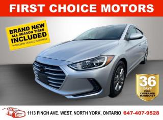 Welcome to First Choice Motors, the largest car dealership in Toronto of pre-owned cars, SUVs, and vans priced between $5000-$15,000. With an impressive inventory of over 300 vehicles in stock, we are dedicated to providing our customers with a vast selection of affordable and reliable options. <br><br>Were thrilled to offer a used 2017 Hyundai Elantra GL, silver color with 93,000km (STK#6669) This vehicle was $16990 NOW ON SALE FOR $14990. It is equipped with the following features:<br>- Automatic Transmission<br>- Heated seats<br>- Bluetooth<br>- Reverse camera<br>- Apple CarPlay<br>- Alloy wheels<br>- Power windows<br>- Power locks<br>- Power mirrors<br>- Air Conditioning<br><br>At First Choice Motors, we believe in providing quality vehicles that our customers can depend on. All our vehicles come with a 36-day FULL COVERAGE warranty. We also offer additional warranty options up to 5 years for our customers who want extra peace of mind.<br><br>Furthermore, all our vehicles are sold fully certified with brand new brakes rotors and pads, a fresh oil change, and brand new set of all-season tires installed & balanced. You can be confident that this car is in excellent condition and ready to hit the road.<br><br>At First Choice Motors, we believe that everyone deserves a chance to own a reliable and affordable vehicle. Thats why we offer financing options with low interest rates starting at 7.9% O.A.C. Were proud to approve all customers, including those with bad credit, no credit, students, and even 9 socials. Our finance team is dedicated to finding the best financing option for you and making the car buying process as smooth and stress-free as possible.<br><br>Our dealership is open 7 days a week to provide you with the best customer service possible. We carry the largest selection of used vehicles for sale under $9990 in all of Ontario. We stock over 300 cars, mostly Hyundai, Chevrolet, Mazda, Honda, Volkswagen, Toyota, Ford, Dodge, Kia, Mitsubishi, Acura, Lexus, and more. With our ongoing sale, you can find your dream car at a price you can afford. Come visit us today and experience why we are the best choice for your next used car purchase!<br><br>All prices exclude a $10 OMVIC fee, license plates & registration  and ONTARIO HST (13%)