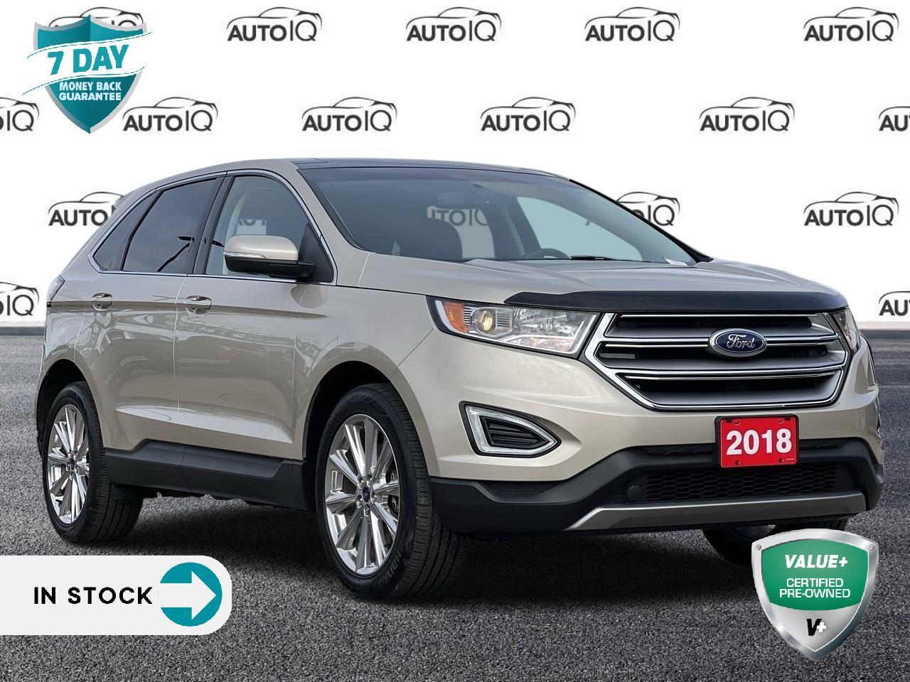 Used 2018 Ford Edge Titanium LEATHER | HEATED SEATS & WHEEL | PANORAMIC SUNROOF for sale in Kitchener, ON