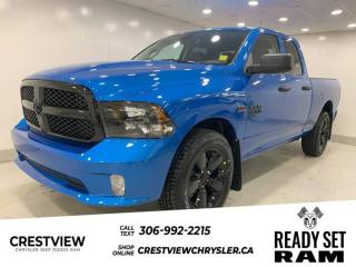 1500 TRADESMAN QUAD CAB 4X4 (1 Check out this vehicles pictures, features, options and specs, and let us know if you have any questions. Helping find the perfect vehicle FOR YOU is our only priority.P.S...Sometimes texting is easier. Text (or call) 306-994-7040 for fast answers at your fingertips!This Ram 1500 Classic delivers a Regular Unleaded V-8 5.7 L/345 engine powering this Automatic transmission. WHEELS: 20 X 8 HIGH GLOSS BLACK ALUMINUM, WHEEL & SOUND GROUP, TRANSMISSION: 8-SPEED TORQUEFLITE AUTOMATIC.* This Ram 1500 Classic Features the Following Options *SUB ZERO PACKAGE, QUICK ORDER PACKAGE 26J EXPRESS , TIRES: P275/60R20 OWL AS, SIRIUSXM SATELLITE RADIO, SIRIUSXM GUARDIAN-INCLUDED TRIAL, REMOTE KEYLESS ENTRY, RADIO: UCONNECT 5 W/8.4 DISPLAY, PARK-SENSE REAR PARK ASSIST SYSTEM, NIGHT EDITION, HYDRO BLUE PEARL.* Visit Us Today *Test drive this must-see, must-drive, must-own beauty today at Crestview Chrysler (Capital), 601 Albert St, Regina, SK S4R2P4.