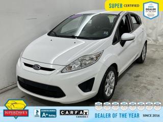 
Heated Seats, Air Conditioning, Cruise Control, Voice Recognition, Tinted Windows, Steering Wheel Controls, Rear Window Defroster, Power Windows, Power Trunk/Hatch, Power Locks. This Ford Fiesta has a powerful Gas I4 1.6L/97 engine powering this Automatic transmission.

Experience a Fully-Loaded Ford Fiesta SE 
Fog Lights, Bluetooth, Aux/MP3 Line-in, Alloy Wheels, Tilt Steering, Power Mirrors, Outside Temp Display, On-star, 15 Inch Wheels, 12V Outlet, Unique cloth bucket seats -inc: adjustable head restraints, driver side armrest, Tire pressure monitoring system, Tilt/telescoping steering wheel, Steel mini spare, Solar tinted acoustic glass, Remote keyless entry, Rear windshield wiper, Rear liftgate spoiler, Rear dome lamp, Quad-beam halogen headlamps.

Critics Agree
IIHS Top Safety Pick, KBB.com Brand Image Awards.

Expert Reviews!
As reported by KBB.com: If youre looking for a fuel-efficient small car, but you dont want to sacrifice the interior quality or modern features usually found only on larger, more expensive models, the 2013 Ford Fiesta sub-compact is an easy choice.


THE SUPER DAVES ADVANTAGE
 
BUY REMOTE - No need to visit the dealership. Through email, text, or a phone call, you can complete the purchase of your next vehicle all without leaving your house!
 
DELIVERED TO YOUR DOOR - Your new car, delivered straight to your door! When buying your car with Super Daves, well arrange a fast and secure delivery. Just pick a time that works for you and well bring you your new wheels!
 
PEACE OF MIND WARRANTY - Every vehicle we sell comes backed with a warranty so you can drive with confidence.
 
EXTENDED COVERAGE - Get added protection on your new car and drive confidently with our selection of competitively priced extended warranties.
 
WE ACCEPT TRADES - We’ll accept your trade for top dollar! We’ll assess your trade in with a few quick questions and offer a guaranteed value for your ride. We’ll even come pick up your trade when we deliver your new car.
 
SUPER CERTIFIED INSPECTION - Every vehicle undergoes an extensive 120 point inspection, that ensure you get a safe, high quality used vehicle every time.
 
FREE CARFAX VEHICLE HISTORY REPORT - If youre buying used, its important to know your cars history. Thats why we provide a free vehicle history report that lists any accidents, prior defects, and other important information that may be useful to you in your decision.
 
METICULOUSLY DETAILED – Buying used doesn’t mean buying grubby. We want your car to shine and sparkle when it arrives to you. Our professional team of detailers will have your new-to-you ride looking new car fresh.
 
(Please note that we make all attempt to verify equipment, trim levels, options, accessories, kilometers and price listed in our ads however we make no guarantees regarding the accuracy of these ads online. Features are populated by VIN decoder from manufacturers original specifications. Some equipment such as wheels and wheels sizes, along with other equipment or features may have changed or may not be present. We do not guarantee a vehicle manual, manuals can be typically found online in the rare event the vehicle does not have one. Please verify all listed information with our dealership in person before purchase. The sale price does not include any ongoing subscription based services such as Satellite Radio. Any software or hardware updates needed to run any of these systems would also be the responsibility of the client. All listed payments are OAC which means On Approved Credit and are estimated without taxes and fees as these may vary from deal to deal, taxes and fees are extra. As these payments are based off our lenders best offering they may be subject to change without notice. Please ensure this vehicle is ready to be viewed at the dealership by making an appointment with our sales staff. We cannot guarantee this vehicle will be on premises and ready for viewing unless and appointment has been made.)
