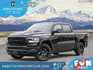 <br> <br>  Work, play, and adventure are what the 2024 Ram 1500 was designed to do. <br> <br>The Ram 1500s unmatched luxury transcends traditional pickups without compromising its capability. Loaded with best-in-class features, its easy to see why the Ram 1500 is so popular. With the most towing and hauling capability in a Ram 1500, as well as improved efficiency and exceptional capability, this truck has the grit to take on any task.<br> <br> This diamond black crystal pearlcoat Crew Cab 4X4 pickup   has a 8 speed automatic transmission and is powered by a  395HP 5.7L 8 Cylinder Engine.<br> <br> Our 1500s trim level is Laramie. Step up to this Ram 1500 Laramie and be rewarded with ventilated and heated front seats with power adjustment, lumbar support and memory function, remote engine start, a leather-wrapped steering wheel, power-adjustable pedals, interior sound insulation, simulated wood/metal interior trim, and dual-zone front climate control with infrared. This truck is also ready for work, with class III towing equipment including a hitch, wiring harness and trailer sway control, heavy duty suspension, power-folding exterior side mirrors with convex wide-angle inserts, and a locking tailgate. Connectivity is handled via an 8.4-inch screen powered by Uconnect 5 with GPS navigation, Apple CarPlay, Android Auto, SiriusXM satellite radio, and 4G LTE wi-fi hotspot. This vehicle has been upgraded with the following features: Sunroof, Night Edition, Leather Seats, 5.7l V8 Hemi Mds Vvt Etorque Engine, Power Running Boards, Advanced Safety Group, Trailer Hitch. <br><br> View the original window sticker for this vehicle with this url <b><a href=http://www.chrysler.com/hostd/windowsticker/getWindowStickerPdf.do?vin=1C6SRFJT6RN130964 target=_blank>http://www.chrysler.com/hostd/windowsticker/getWindowStickerPdf.do?vin=1C6SRFJT6RN130964</a></b>.<br> <br/> Total  cash rebate of $9340 is reflected in the price.   6.49% financing for 96 months. <br> Buy this vehicle now for the lowest weekly payment of <b>$298.06</b> with $0 down for 96 months @ 6.49% APR O.A.C. ( taxes included, Plus applicable fees   ).  Incentives expire 2024-07-02.  See dealer for details. <br> <br>Abbotsford Chrysler, Dodge, Jeep, Ram LTD joined the family-owned Trotman Auto Group LTD in 2010. We are a BBB accredited pre-owned auto dealership.<br><br>Come take this vehicle for a test drive today and see for yourself why we are the dealership with the #1 customer satisfaction in the Fraser Valley.<br><br>Serving the Fraser Valley and our friends in Surrey, Langley and surrounding Lower Mainland areas. Abbotsford Chrysler, Dodge, Jeep, Ram LTD carry premium used cars, competitively priced for todays market. If you don not find what you are looking for in our inventory, just ask, and we will do our best to fulfill your needs. Drive down to the Abbotsford Auto Mall or view our inventory at https://www.abbotsfordchrysler.com/used/.<br><br>*All Sales are subject to Taxes and Fees. The second key, floor mats, and owners manual may not be available on all pre-owned vehicles.Documentation Fee $699.00, Fuel Surcharge: $179.00 (electric vehicles excluded), Finance Placement Fee: $500.00 (if applicable)<br> Come by and check out our fleet of 80+ used cars and trucks and 130+ new cars and trucks for sale in Abbotsford.  o~o