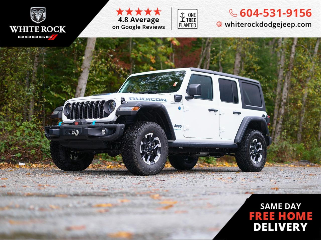 New 2024 Jeep Wrangler 4xe RUBICON for sale in Surrey, BC