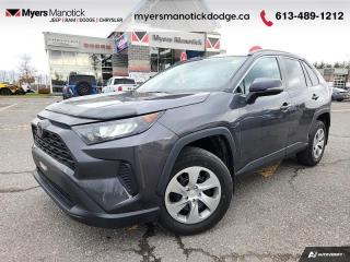 <b>Low Mileage, Heated Seats,  Apple CarPlay,  Blind Spot Monitoring,  Lane Keep Assist,  Steering Wheel Audio Control!</b><br> <br>  Compare at $29755 - Our Price is just $28888! <br> <br>   With rugged capability and a sporty design, roughing it never looked so good! This  2019 Toyota RAV4 is for sale today in Manotick. <br> <br>Introducing the all-new 2019 Toyota RAV4, a radical redesign of a storied legend. While the RAV4 is loaded with modern creature comforts, conveniences, and safety, this SUV is still true to its roots with incredible capability. Make new and exciting memories in this ultra efficient Toyota RAV4! This low mileage  SUV has just 42,246 kms. Its  grey in colour  . It has an automatic transmission and is powered by a  203HP 2.5L 4 Cylinder Engine. <br> <br> Our RAV4s trim level is LE. This RAV4 LE comes with some impressive features such as sport, ECO & normal driving modes, a 7 inch touchscreen with Entune Audio 3.0, Apple CarPlay, USB and aux inputs, heated front seats, remote keyless entry, steering wheel with audio controls and a rear view camera. Additional features includes LED headlights, heated power mirrors, Toyota Safety Sense 2.0, dynamic radar cruise control, automatic highbeam assist, blind spot monitoring with rear cross traffic alert, and lane keep assist with lane departure warning plus much more. This vehicle has been upgraded with the following features: Heated Seats,  Apple Carplay,  Blind Spot Monitoring,  Lane Keep Assist,  Steering Wheel Audio Control,  Forward Collision Warning,  Rear View Camera. <br> <br>To apply right now for financing use this link : <a href=https://CreditOnline.dealertrack.ca/Web/Default.aspx?Token=3206df1a-492e-4453-9f18-918b5245c510&Lang=en target=_blank>https://CreditOnline.dealertrack.ca/Web/Default.aspx?Token=3206df1a-492e-4453-9f18-918b5245c510&Lang=en</a><br><br> <br/><br> Buy this vehicle now for the lowest weekly payment of <b>$110.39</b> with $0 down for 84 months @ 9.99% APR O.A.C. ( Plus applicable taxes -  and licensing fees   ).  See dealer for details. <br> <br>If youre looking for a Dodge, Ram, Jeep, and Chrysler dealership in Ottawa that always goes above and beyond for you, visit Myers Manotick Dodge today! Were more than just great cars. We provide the kind of world-class Dodge service experience near Kanata that will make you a Myers customer for life. And with fabulous perks like extended service hours, our 30-day tire price guarantee, the Myers No Charge Engine/Transmission for Life program, and complimentary shuttle service, its no wonder were a top choice for drivers everywhere. Get more with Myers! <br>*LIFETIME ENGINE TRANSMISSION WARRANTY NOT AVAILABLE ON VEHICLES WITH KMS EXCEEDING 140,000KM, VEHICLES 8 YEARS & OLDER, OR HIGHLINE BRAND VEHICLE(eg. BMW, INFINITI. CADILLAC, LEXUS...)<br> Come by and check out our fleet of 50+ used cars and trucks and 120+ new cars and trucks for sale in Manotick.  o~o