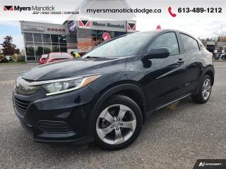 <b>Heated Seats,  Adaptive Cruise,  Collision Mitigation,  Apple CarPlay,  Android Auto!</b><br> <br>  Compare at $24710 - Our Price is just $23990! <br> <br>   This 2019 HR-V is big both on versatility and practicality, with one of the most versatile interiors in its class. This  2019 Honda HR-V is for sale today in Manotick. <br> <br>This 2019 Honda HR-V is easily a top contender in family oriented mid size SUVs. The cabin is both extremely flexible and airy allowing for a comfortable, safe and ultimately secure ride. With a minimalist styling approach, the HR-V looks refined and elegant, and it comes well prepared for a busy family and all their needs and wants.This  hatchback has 59,239 kms. Its  black in colour  . It has an automatic transmission and is powered by a  141HP 1.8L 4 Cylinder Engine.  This vehicle has been upgraded with the following features: Heated Seats,  Adaptive Cruise,  Collision Mitigation,  Apple Carplay,  Android Auto. <br> <br>To apply right now for financing use this link : <a href=https://CreditOnline.dealertrack.ca/Web/Default.aspx?Token=3206df1a-492e-4453-9f18-918b5245c510&Lang=en target=_blank>https://CreditOnline.dealertrack.ca/Web/Default.aspx?Token=3206df1a-492e-4453-9f18-918b5245c510&Lang=en</a><br><br> <br/><br> Buy this vehicle now for the lowest weekly payment of <b>$91.68</b> with $0 down for 84 months @ 9.99% APR O.A.C. ( Plus applicable taxes -  and licensing fees   ).  See dealer for details. <br> <br>If youre looking for a Dodge, Ram, Jeep, and Chrysler dealership in Ottawa that always goes above and beyond for you, visit Myers Manotick Dodge today! Were more than just great cars. We provide the kind of world-class Dodge service experience near Kanata that will make you a Myers customer for life. And with fabulous perks like extended service hours, our 30-day tire price guarantee, the Myers No Charge Engine/Transmission for Life program, and complimentary shuttle service, its no wonder were a top choice for drivers everywhere. Get more with Myers! <br>*LIFETIME ENGINE TRANSMISSION WARRANTY NOT AVAILABLE ON VEHICLES WITH KMS EXCEEDING 140,000KM, VEHICLES 8 YEARS & OLDER, OR HIGHLINE BRAND VEHICLE(eg. BMW, INFINITI. CADILLAC, LEXUS...)<br> Come by and check out our fleet of 40+ used cars and trucks and 100+ new cars and trucks for sale in Manotick.  o~o