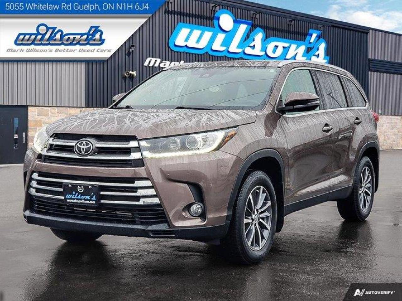 Used 2019 Toyota Highlander XLE 4WD - Navigation, Leather, Sunroof, Heated Seats, Radar Cruise, Rear Camera & Much More! for sale in Guelph, ON