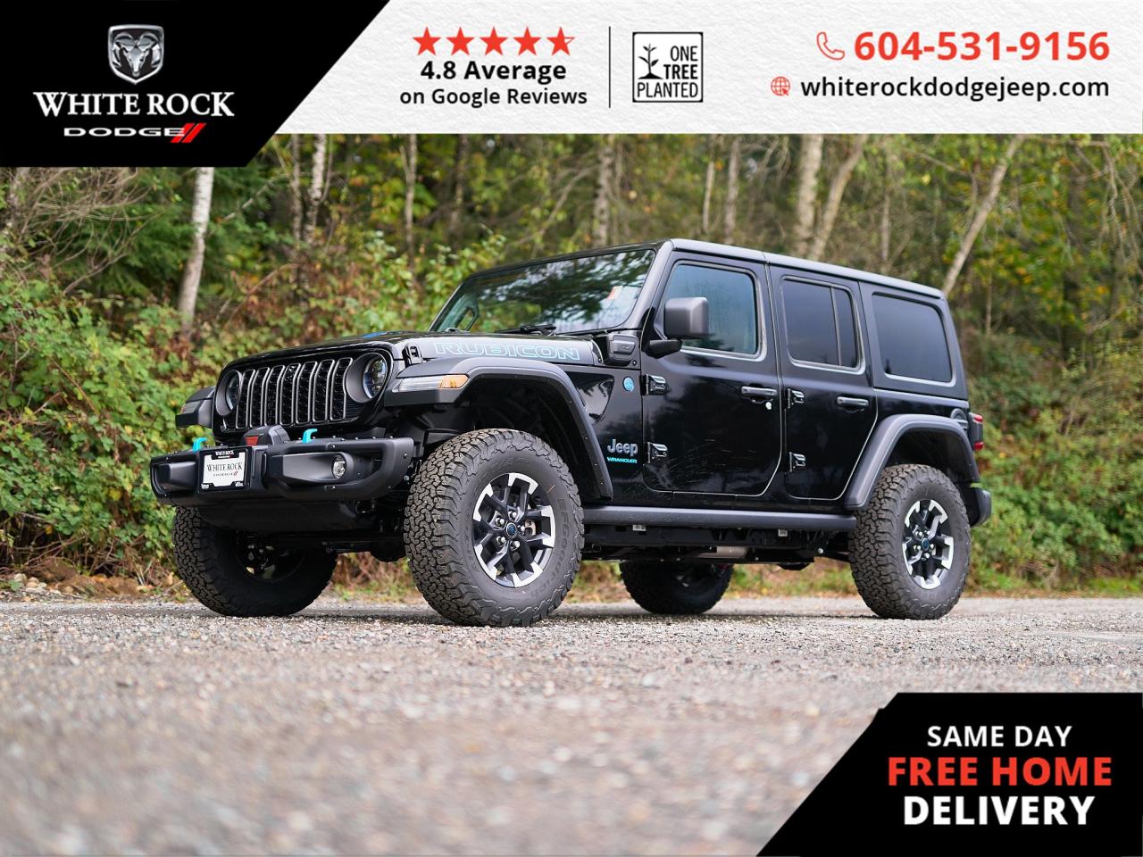 New 2024 Jeep Wrangler 4xe RUBICON for sale in Surrey, BC