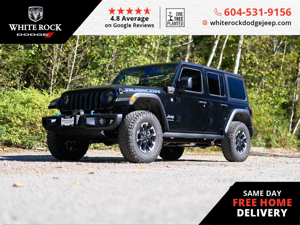 New 2024 Jeep Wrangler 4xe RUBICON for sale in Surrey, BC