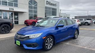 2018 Honda Civic SE Back Up Camera, Heated Seats, Media Screen, safety equipment and more!    All of our vehicles come with a verified CARFAX History Report and are Safety inspected by our certified mechanics. Dilawri Chrysler takes pride in providing you with a great automotive buying experience and an ongoing service relationship.  No credit? New credit? Bad credit or Good credit? We finance all our vehicles OAC. Contact us to get you pre approved! Nobody deals like Ottawas Dilawri Chrysler Jeep Dodge Ram, come and see us today and we will show you why!