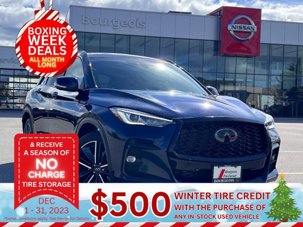 Used 2023 Infiniti QX50 SPORT  Black Appearance PKG | Low KM | Leather Heated Seats for sale in Midland, ON