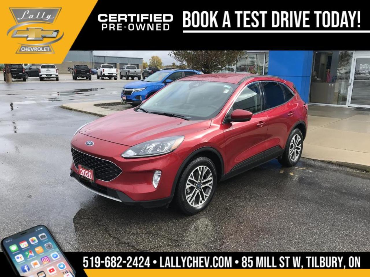 Used 2020 Ford Escape SEL , 4D SPORT UTILITY, AWD, LEATHER INTERIOR, PUS for sale in Tilbury, ON