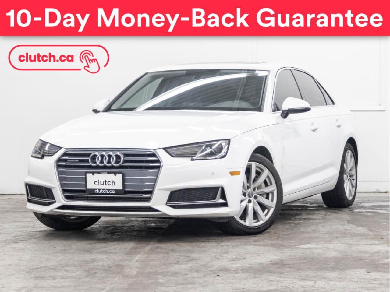 Used 2019 Audi A4 Komfort AWD w/ Apple CarPlay, Bluetooth, Rearview Cam for sale in Toronto, ON