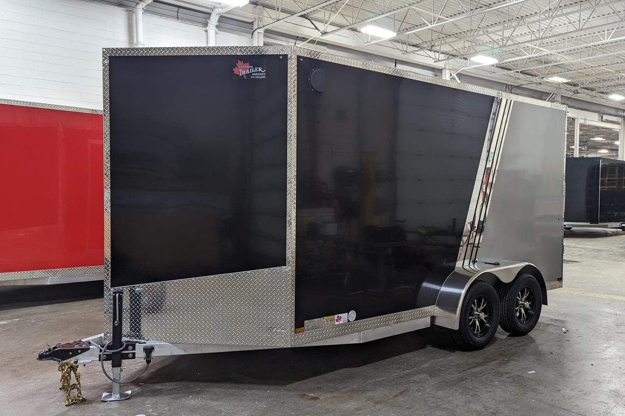 2024 Canadian Trailer Company 7x14 V Nose Cargo Trailer Aluminum Tandem Axle