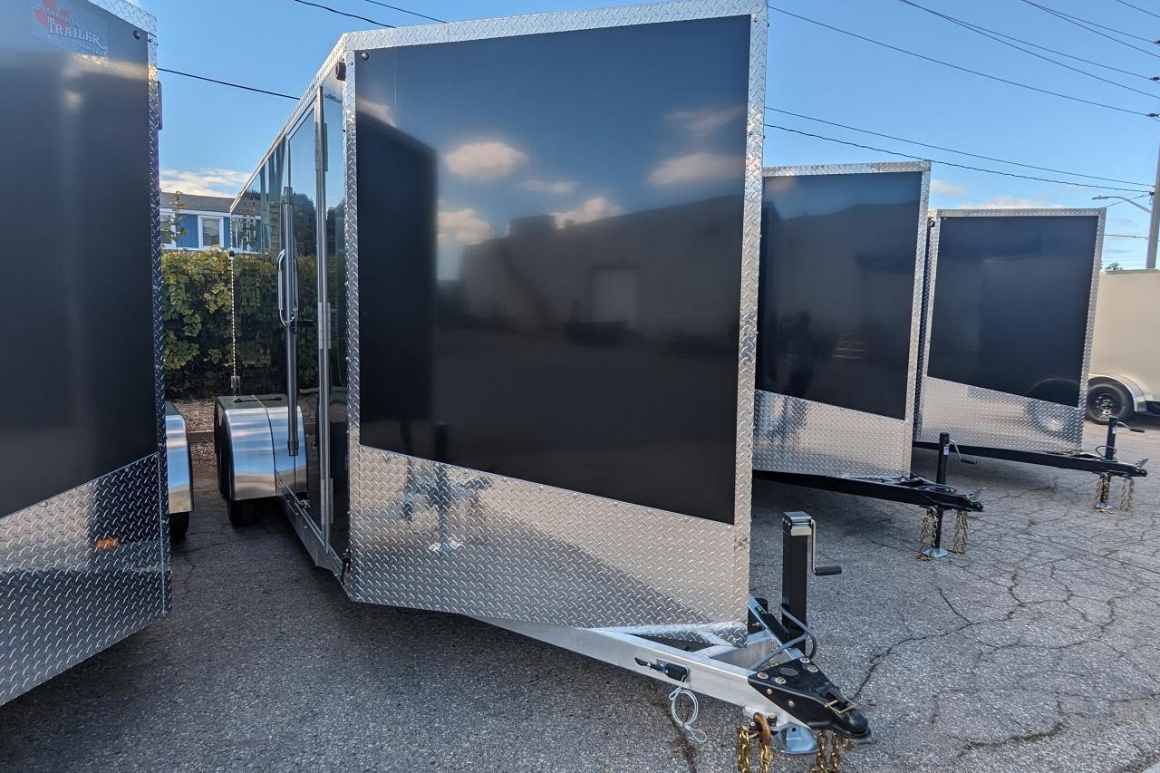 2024 Canadian Trailer Company 7x14 V Nose Cargo Trailer Aluminum Tandem Axle
