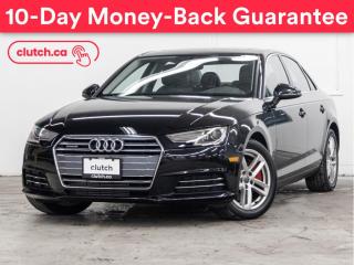 Used 2017 Audi A4 Komfort AWD w/ Cruise Control, Bluetooth, Dual Zone A/C for sale in Toronto, ON