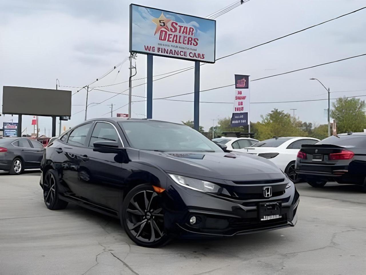 Used 2021 Honda Civic Sedan Sport SUNROOF HONDA SENSING WE FINANCE ALL CREDIT for sale in London, ON