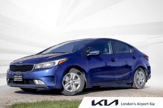 Blue 2017 Kia Forte LX Plus FWD 6-Speed 2.0L I4 MPI DOHC 16V ULEV II 147hp<br /><br />15" Steel Wheels w/Cover, ABS brakes, Electronic Stability Control, Exterior Parking Camera Rear, Fully automatic headlights, Heated door mirrors, Heated Front Bucket Seats, Heated front seats, Illuminated entry, Remote keyless entry, Security system, Speed control, Telescoping steering wheel, Tilt steering wheel, Traction control, Trip computer.<br /><br /><br />Reviews:<br />* According to many owners, the Forte attracted their attention with styling and a good blend of feature content for the price, while good driving dynamics and a quality feel helped seal the deal. Performance is rated highly from the up-level engine options; while flexibility, cargo space, and versatility are highly rated from the Forte 5 model, too. A stable ride, fun-to-drive handling, and a safe and solid feel help round out the package. Source: autoTRADER.ca Sale Price is Plus 13% HST, Financing Available OAC (On Approved Credit).