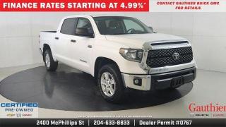 Used 2021 Toyota Tundra SR5 - 5.7 L V8, 4WD, Crew Cab, Towing Equipment, Bluetooth, Heated Seats, Backup Camera for sale in Winnipeg, MB