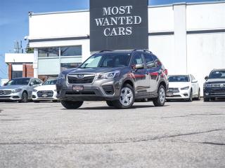 <span style=font-size:14px;><span style=font-family:times new roman,times,serif;>This 2019 Subaru Forester is a one owner Canadian lease return vehicle with Subaru service records. High-value options included with this vehicle are; app connect (apple car play / android auto), Bluetooth, back up camera, touchscreen, heated seats and multifunction steering wheel, offering immense value.<br /> <br /><strong>A used set of tires is also available for purchase, please ask your sales representative for pricing.</strong><br /> <br />Why buy from us?<br /> <br />Most Wanted Cars is a place where customers send their family and friends. MWC offers the best financing options in Kitchener-Waterloo and the surrounding areas. Family-owned and operated, MWC has served customers since 1975 and is also DealerRater’s 2022 Provincial Winner for Used Car Dealers. MWC is also honoured to have an A+ standing on Better Business Bureau and a 4.8/5 customer satisfaction rating across all online platforms with over 1400 reviews. With two locations to serve you better, our inventory consists of over 150 used cars, trucks, vans, and SUVs.<br /> <br />Our main office is located at 1620 King Street East, Kitchener, Ontario. Please call us at 519-772-3040 or visit our website at www.mostwantedcars.ca to check out our full inventory list and complete an easy online finance application to get exclusive online preferred rates.<br /> <br />*Price listed is available to finance purchases only on approved credit. The price of the vehicle may differ from other forms of payment. Taxes and licensing are excluded from the price shown above*</span></span><br /><div><span style=font-size:14px;><span style=font-family:times new roman,times,serif;> <br /> </span></span></div><br />